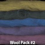 dyed corriedale wool roving