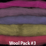 dyed corriedale wool roving