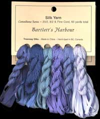 Canadiana Series – Bartlett's Harbour: Winter Solstice 3, French Blue 955, Periwinkle 956, Glacier 214, Danish Blue 206, Rendezvous Blue 4 Canadiana Series – Bartlett's Harbour: Winter Solstice 3, French Blue 955, Periwinkle 956, Glacier 214, Danish Blue 206, Rendezvous Blue 4