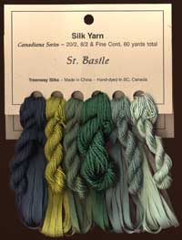 Canadiana Series – St. Basile: Celadon 213, Mint Julip 953, Triumph 211, 100 Acre Wood 212, Tequila Sunrise 951, Black Forest 208 Canadiana Series – St. Basile: Celadon 213, Mint Julip 953, Triumph 211, 100 Acre Wood 212, Tequila Sunrise 951, Black Forest 208