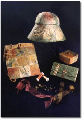 silk fusion: hat, bag and boxes