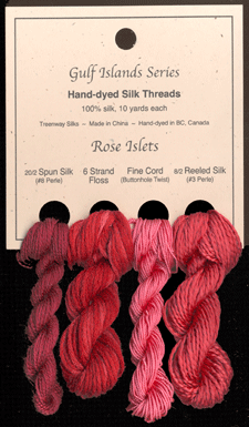 Rose Islets (L to R): Bordello #20, Poppy, Christmas Cactus #27, Pomegranate #12
