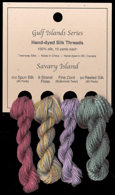 Savary Island (L to R): Star Ruby #223, Eden Valley, Soft Iris #216, Winter Sage #40
