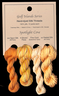 Spotlight Cove (L to R): Sun Dance #36, Daffodil, Narcissus #38, Maize #37