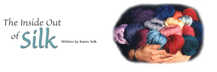 Learn about silk: silk yarns, silk blends, origin and processing of silk