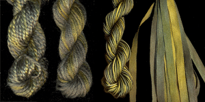 montano series fine cord silk thread, 8/2 silk thread, 6 strand silk floss and 3.5mm silk ribbon in canadian fir montano series fine cord silk thread, 8/2 silk thread, 6 strand silk floss and 3.5mm silk ribbon in canadian fir