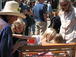 Karen at the Saturday Market demonstration