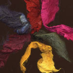 hand-dyed carrier silk rods