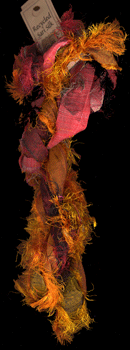 recycled sari silk strips