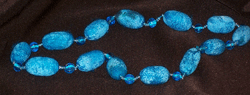 Silk cocoon necklace by Marie Seabrook