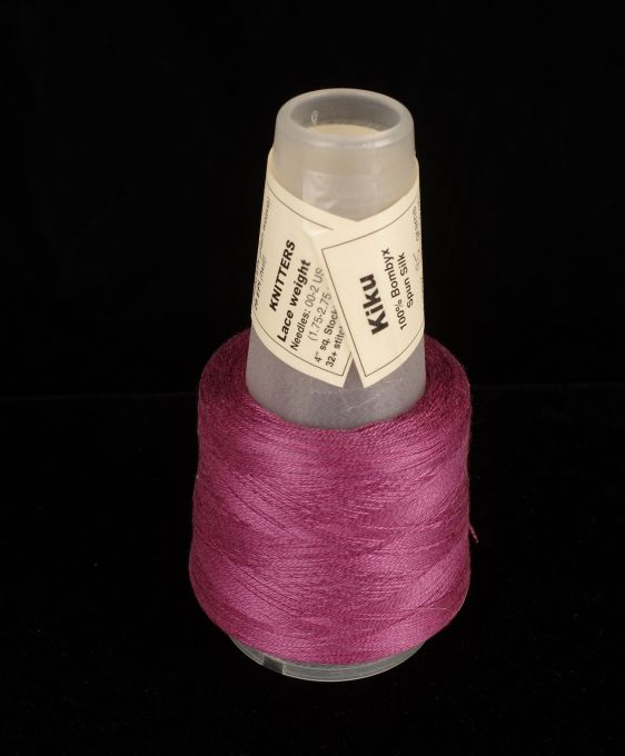 Cotton/silk/cashmere yarn on cone, sock weight yarn for knitting