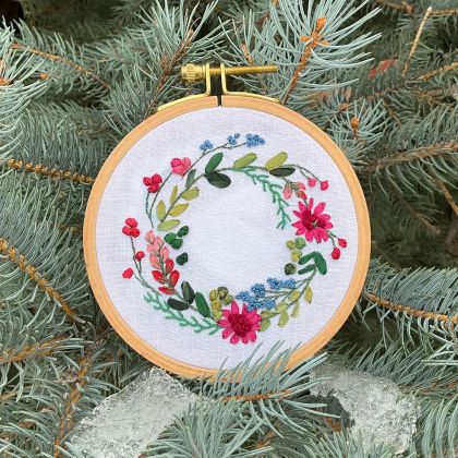 Thread & Ribbon Pack - Pat Olski - A Winter Wreath: click to enlarge