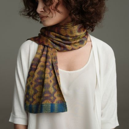 Kit - Weaving - Limited Edition "Jin Silk" Scarf by Bonnie Inouye: click to enlarge