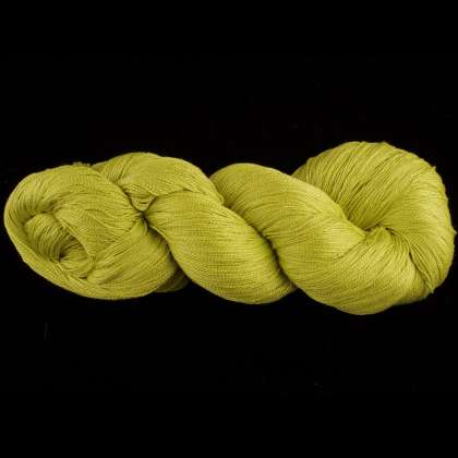 Color Now! - Kiku Silk Yarn -  309 Apple Green: click to enlarge