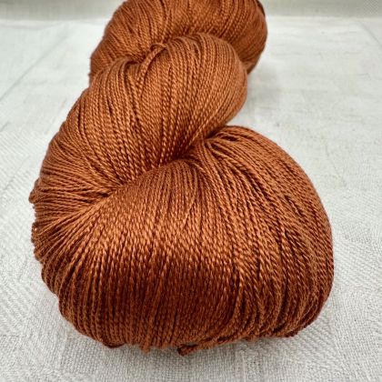 Color Now! - Kiku Silk Yarn -  434 Mahogany: click to enlarge