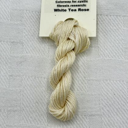      65 Roses® 'White Tea Rose' - Thread, Harmony (6-strand silk floss): click to enlarge