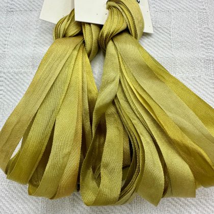 65 Roses® 'Gelosia Yellow' - 7mm Silk Ribbon: click to enlarge