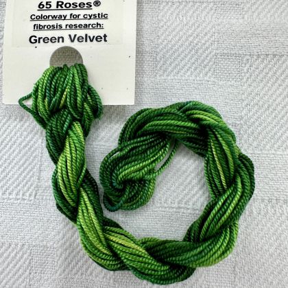 65 Roses® 'Green Velvet' - Thread, Shinju (#5 silk perle): click to enlarge