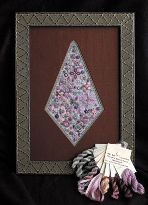 Thread & Ribbon Pack - Threedles Needleart Design's - Classic Facets "Amethyst": click to enlarge