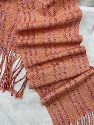 Kit - Weaving - "65 Roses Crazy Love" Scarves by Robin Wilton: click to enlarge