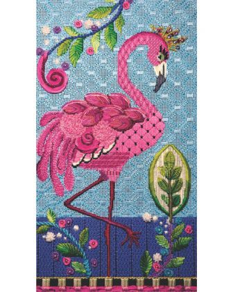 Thread & Ribbon Pack - Kelly Clark "Fabulous Fanny Flamingo": click to enlarge