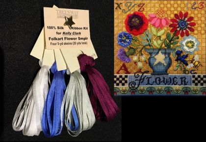 Ribbon Pack - Kelly Clark "Folk Art Flower Sampler": click to enlarge
