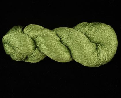 Color Now! - Kiku Silk Yarn -  317 Green Tourmaline: click to enlarge