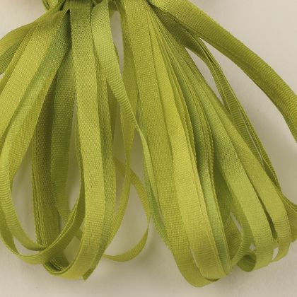      65 Roses® 'Parakeet Green' -  3.5mm Silk Ribbon: click to enlarge