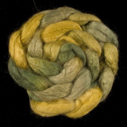 Salt Spring Island 'Forest Ridge' - Tussah Silk Combed Top/Sliver 25g: click to enlarge