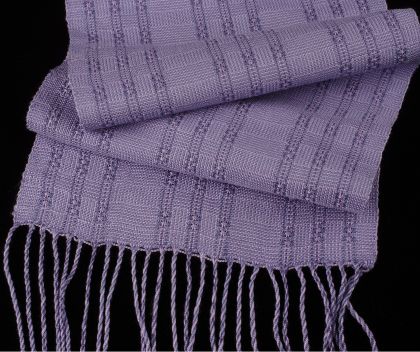 Kit - Weaving - Limited Edition "Huck Lace Meets Color-and-Weave" Scarves by Robin Wilton: click to enlarge