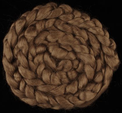 Organic Peduncle Tasar Silk Combed Top/Sliver (A1 Grade) Wild Silk -  50g: click to enlarge