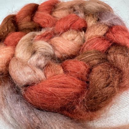Salt Spring Island Limited Edtion 'Moab' - Tussah Silk Combed Top/Sliver 25g: click to enlarge