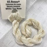      65 Roses® 'White Tea Rose' - Thread, Shinju (#5 silk perle)