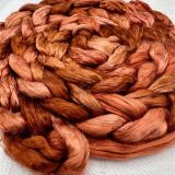 Bombyx Silk from China, Salt Spring Island Limited Edition 'Irish Setter' - Combed Top/Sliver 25g