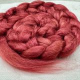 Limited Edition 'Raspberry Truffle' - Hand-dyed Tussah Combed Top/Sliver   25g