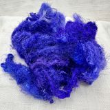Hand-dyed Degummed Throwsters Silk - 'Purple Rain'