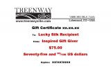 Gift Certificate-$ 75