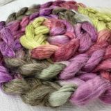 Silk/Retted Bamboo Combed Top/Sliver in Salt Spring Island Limited Edition colorway - 'Fernwood'  25g