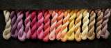 ALL  16 Natural-Dyes Colors (1 each) - Thread, Zen Shin (20/2 spun silk)