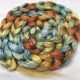 Bombyx Silk from India, Salt Spring Island Limited Edition 'Rainbow Trout' - Combed Top/Sliver 25g
