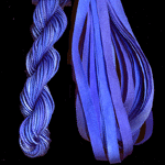 montano series fine cord silk thread and 3.5mm silk ribbon in delphinium