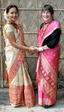 Karen wear sari