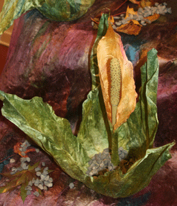 Scultped Silk Fusion: Skunk Cabbage