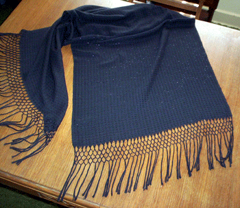 shawl woven by Kathy Erskine