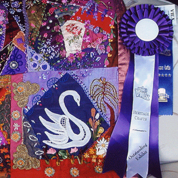 Shelia Joss- silk thread embroidery crazy quilt shawl detail