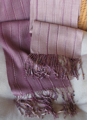 Maline Nakashima woven scarves