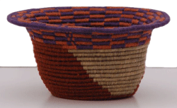 Jean OConnor coiled basket with silk yarn