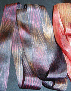 Lorri Scott hand-dyed silk ribbon 