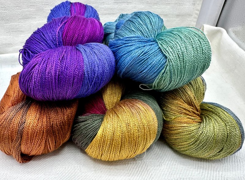 65 Roses colors--Kiku (20/2) Bombyx Silk Yarn