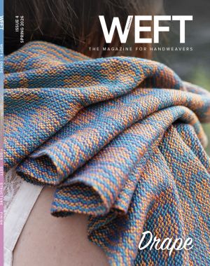 65 Roses 'Ancient Rose' Silk Scarf on the cover of WEFT magazine!